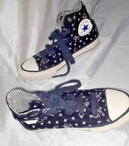 Converse All Star Sneakers Scarpe Ginnastica Bambina 32 Alte Blu Ciniglia  Shoes | eBay