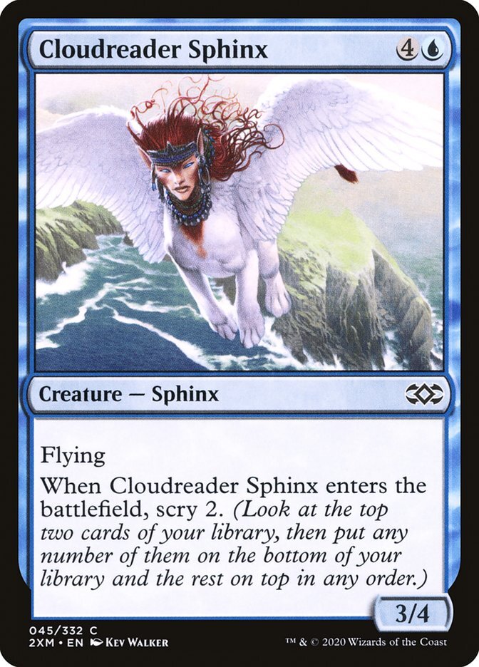 MTG Magic the Gathering Cloudreader Sphinx (45/503) Double Masters LP