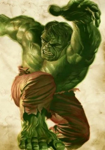 Large The Hulk Smash Vintage Foom Poster Recreation Fine Art Lithograph Print