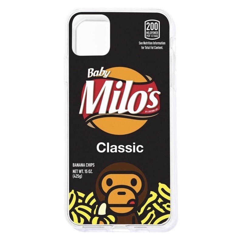 A Bathing Ape Bape Baby Milo Banana Chips Black iPhone 11