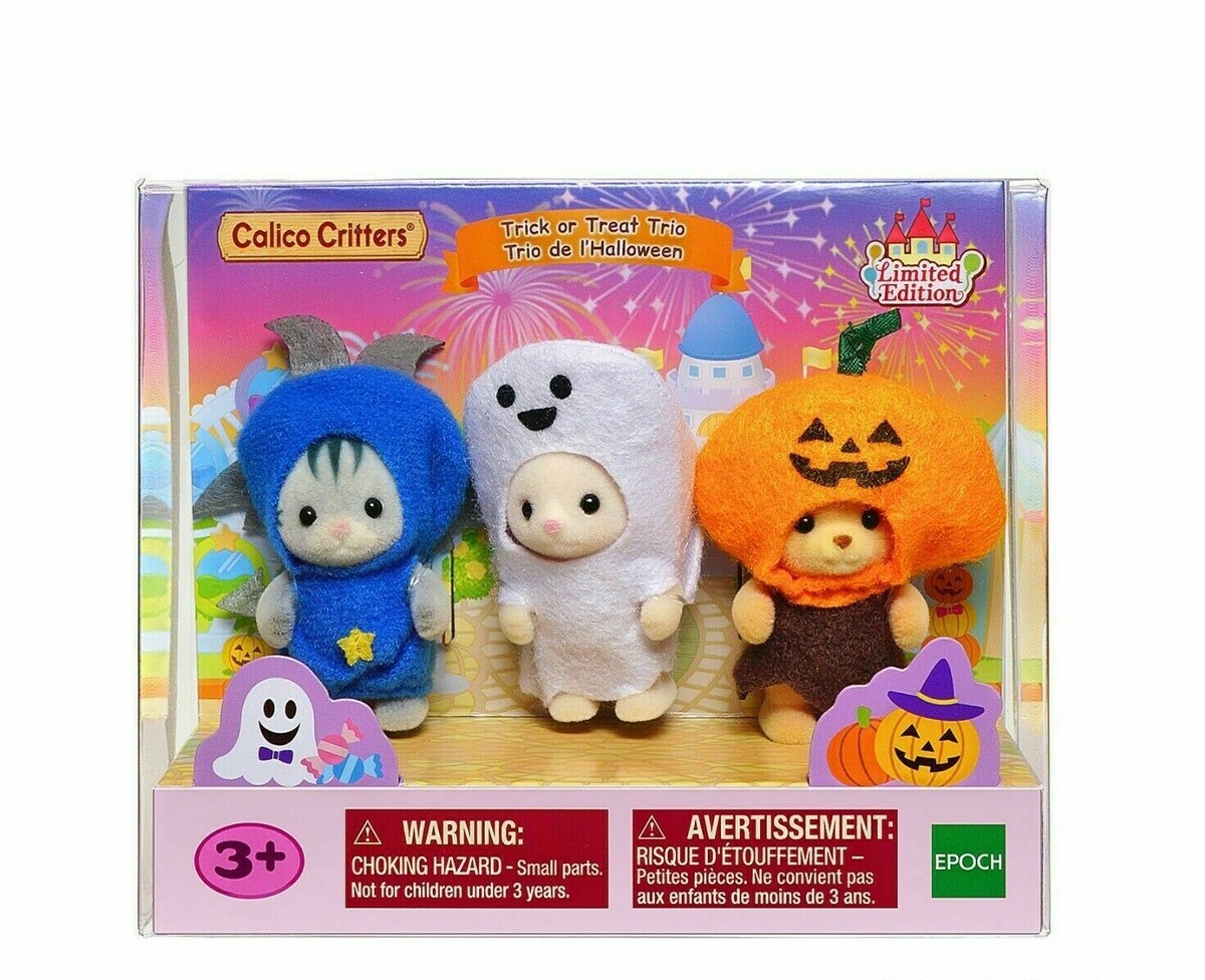 CALICO CRITTERS ハロウィン 3体セット New Calico Critters Baby Trick or Treat Trio Halloween Costumes