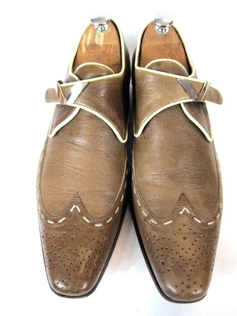 Versace Collection Zapatos Hombre en 42 / UK 8 / Top / Marrón / Alto NP