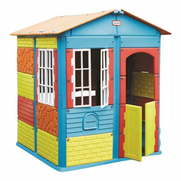 Little Tikes 645846 BuildaHouse Outdoor Plastic Playhouse Building