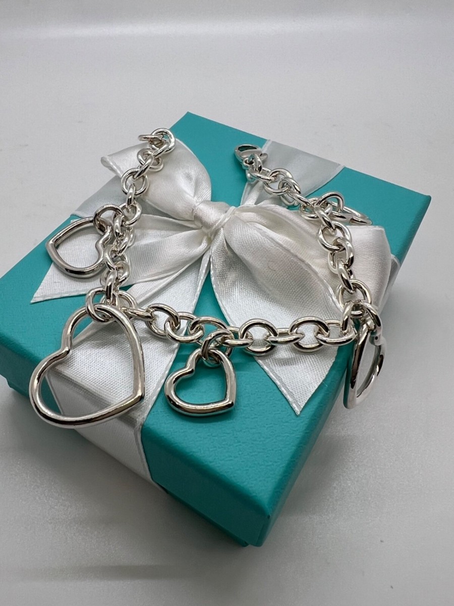 tiffany and co teal heart bracelet