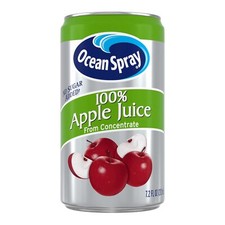 100 Apple Juice, 7.2 Oz Cans Pack Of 24