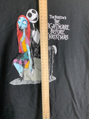 Nightmare Before Christmas T-Shirt Womens XL Black Graphic Regular Fit Casual - Picture 6 of 16