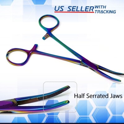 Surgical Homeostatic Clamp Kelly Forceps Tissue Dental Locking Hemostat CRV 5.5''