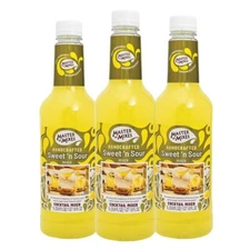 Sweet & Sour Drink Mix Ready To Use 1 Liter Bottle 33.8 Fl Oz Pack of 3