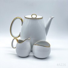 Caffettiera Vintage, Zuccheriera E Latteiera PMM Monaco Con Bordo D'Oro