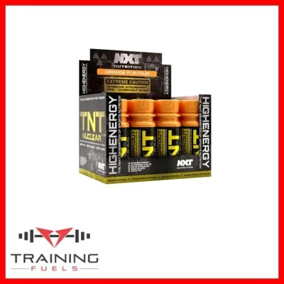 NXT Nutrition TNT Nuclear Shot 12 x 60ml Pre Workout Energy Strength
