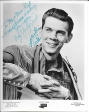 COUNTRY MUSIC LEGEND JUSTIN TUBB ORIG VINTAGE SIGNED AUTOGRAPHED PORTRAIT STILL