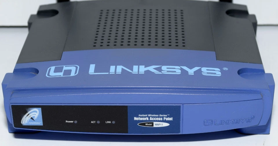 Punto de acceso inalámbrico Linksys WAP11 2,4 GHz COMO ESTÁ solo para piezas o reparación Foto 2 de 4