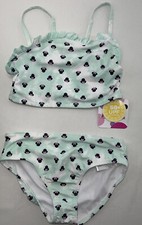 Disney Junior Minnie Mouse Swimsuit Girls Tankini Bikini Set Size 5 Swim Suite