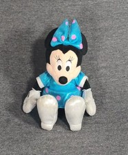 Ty Sparkle Minnie Mouse Disney 8" Plush Stuffed Toy 2014 Blue Pink Polka Dots