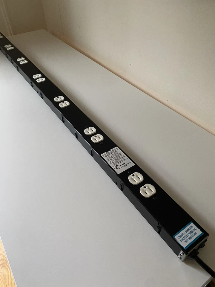 Middle Atlantic 14-Outlet Heavy Duty Power Strip Model PD-1415 Made in USA - Image 3 of 4