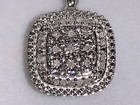 *LAST 1* Kay Jewelers Sterling Silver 9 Diamond Ring Necklace Earring Trio Set — photo 3