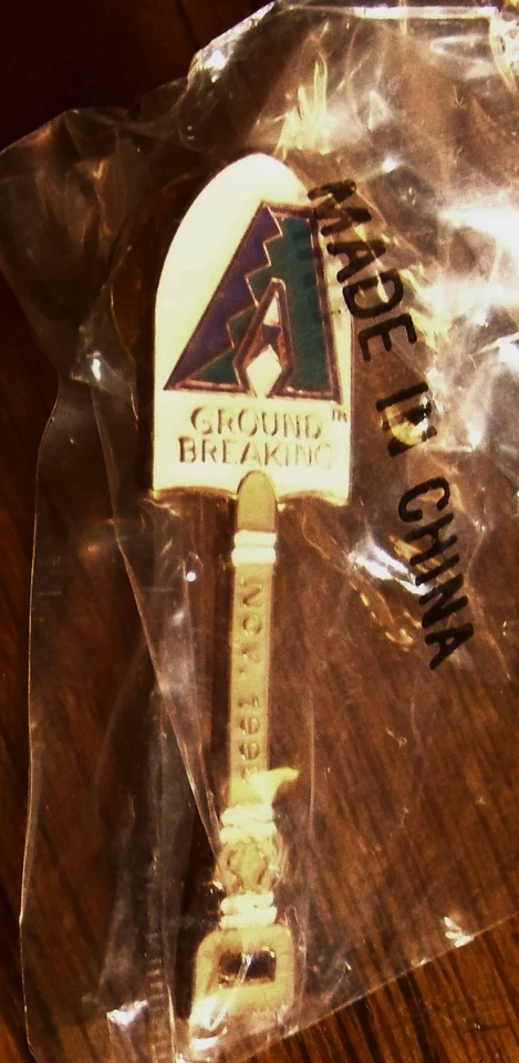 1995 Arizona Diamondbacks pin Ground Breaking shovel stadium groundbreaking MLB - Image 2 of 4