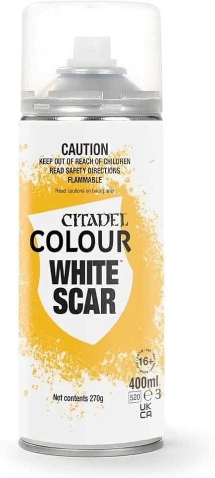 Citadel Colour WHITESCAR Spray (400 ml) Games Workshop Primer Layer Paint