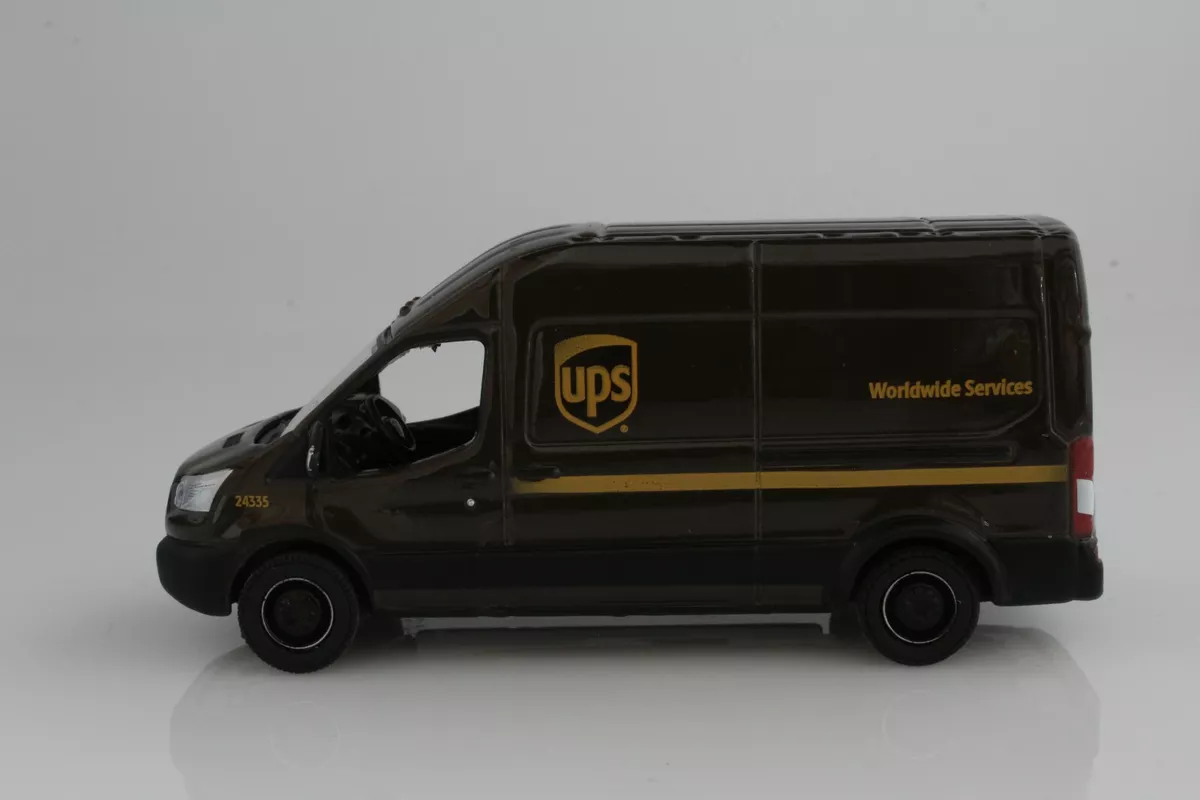 UPS Mail Delivery Van 2019 Ford Transit 1 64 Scale Diecast Model
