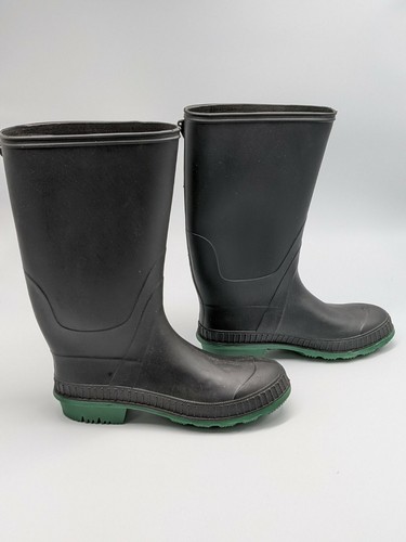 Green Sole Thick Rubber Boots NWOT 
