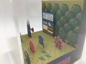 Fester's Quest Addam's Family NES Nintendo Shadow Box Diorama Cube