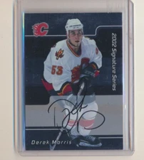 2001-02 Be A Player Signature Series AUTO 177 Derek Morris Calgary Flames