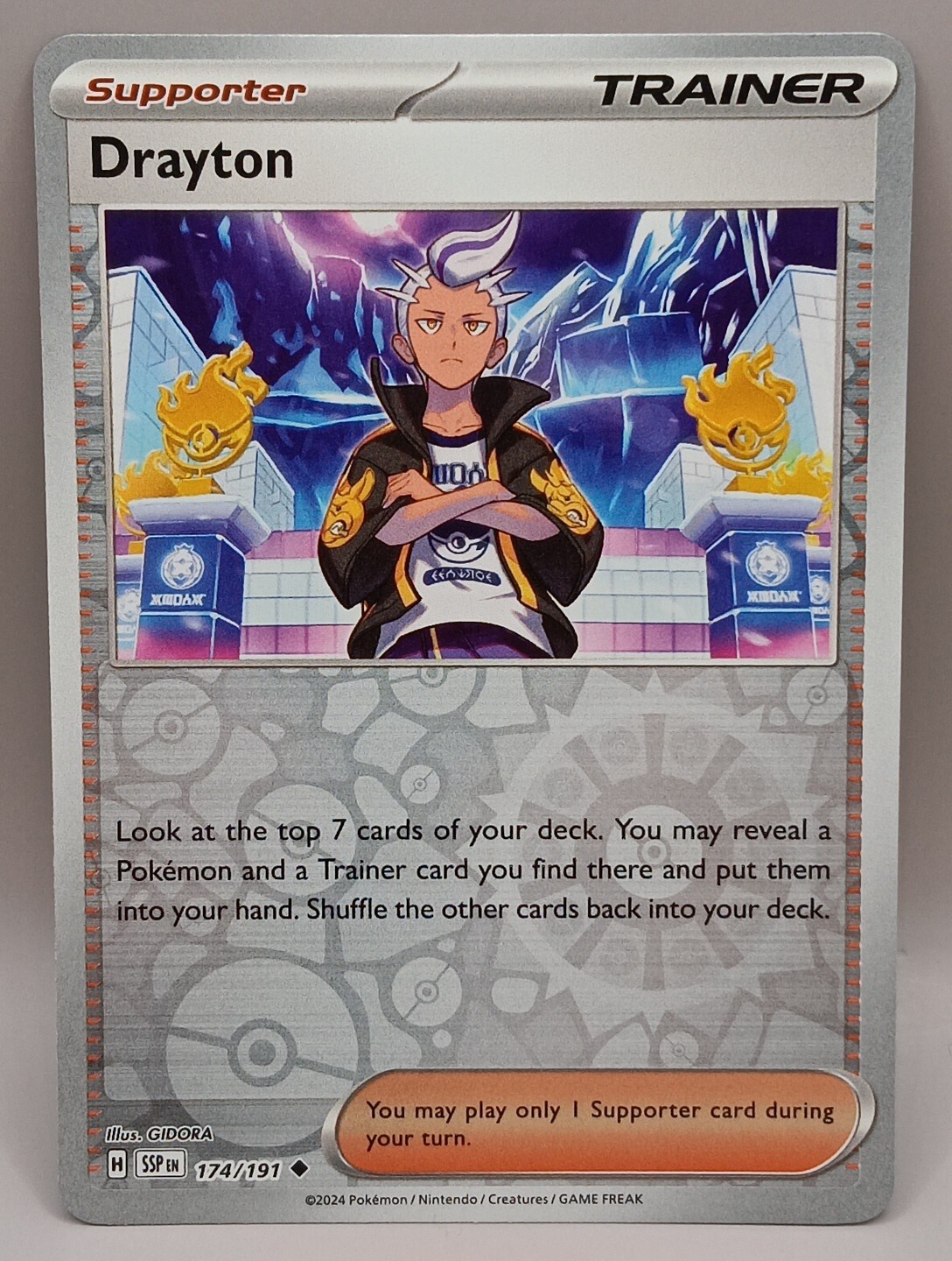 Pokémon TCG Surging Sparks Drayton Reverse Holofoil 174/191 NM