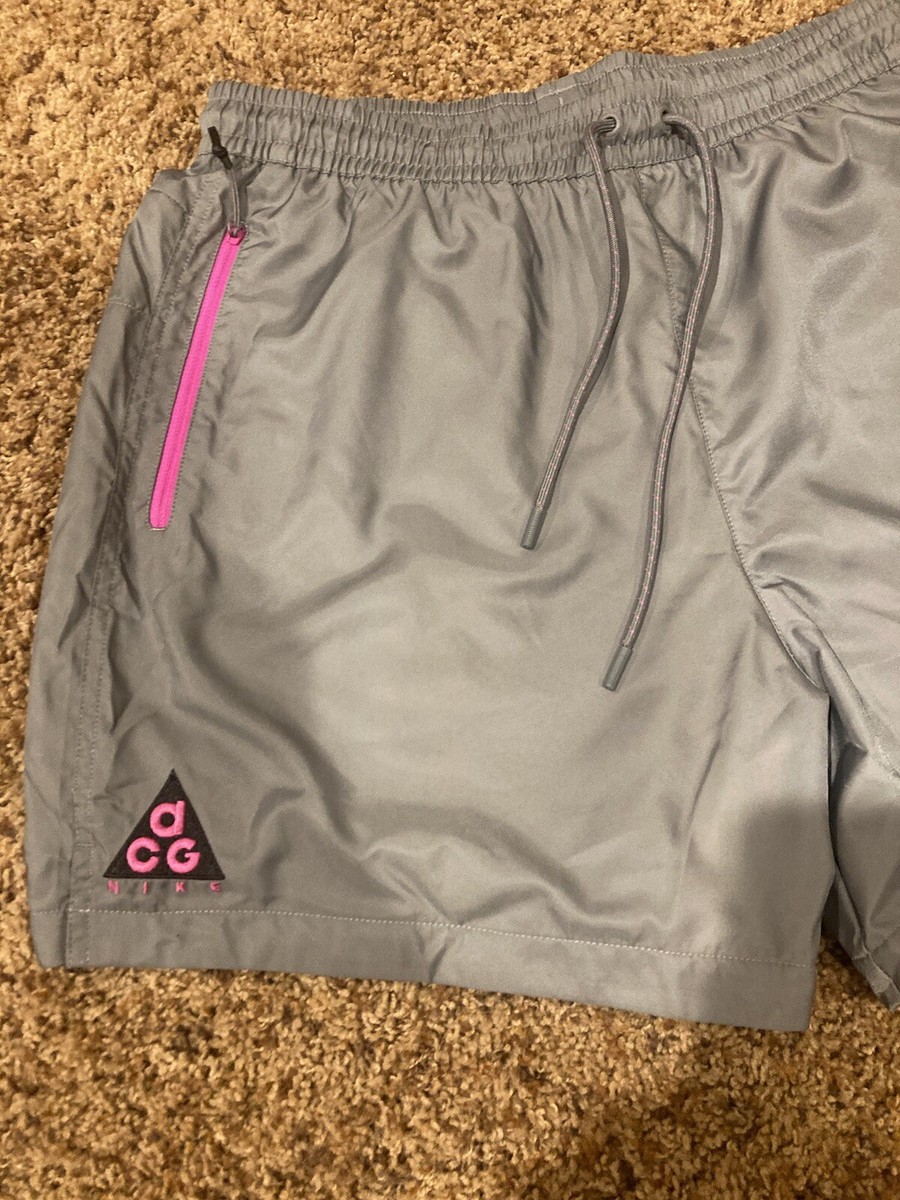 Nike ACG Woven Short Grey Magenta AO8272-065 Men's Size L | eBay