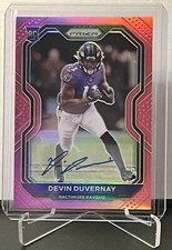 2020 Prizm Football DEVIN DUVERNAY Rookie Auto Pink Prizm #380