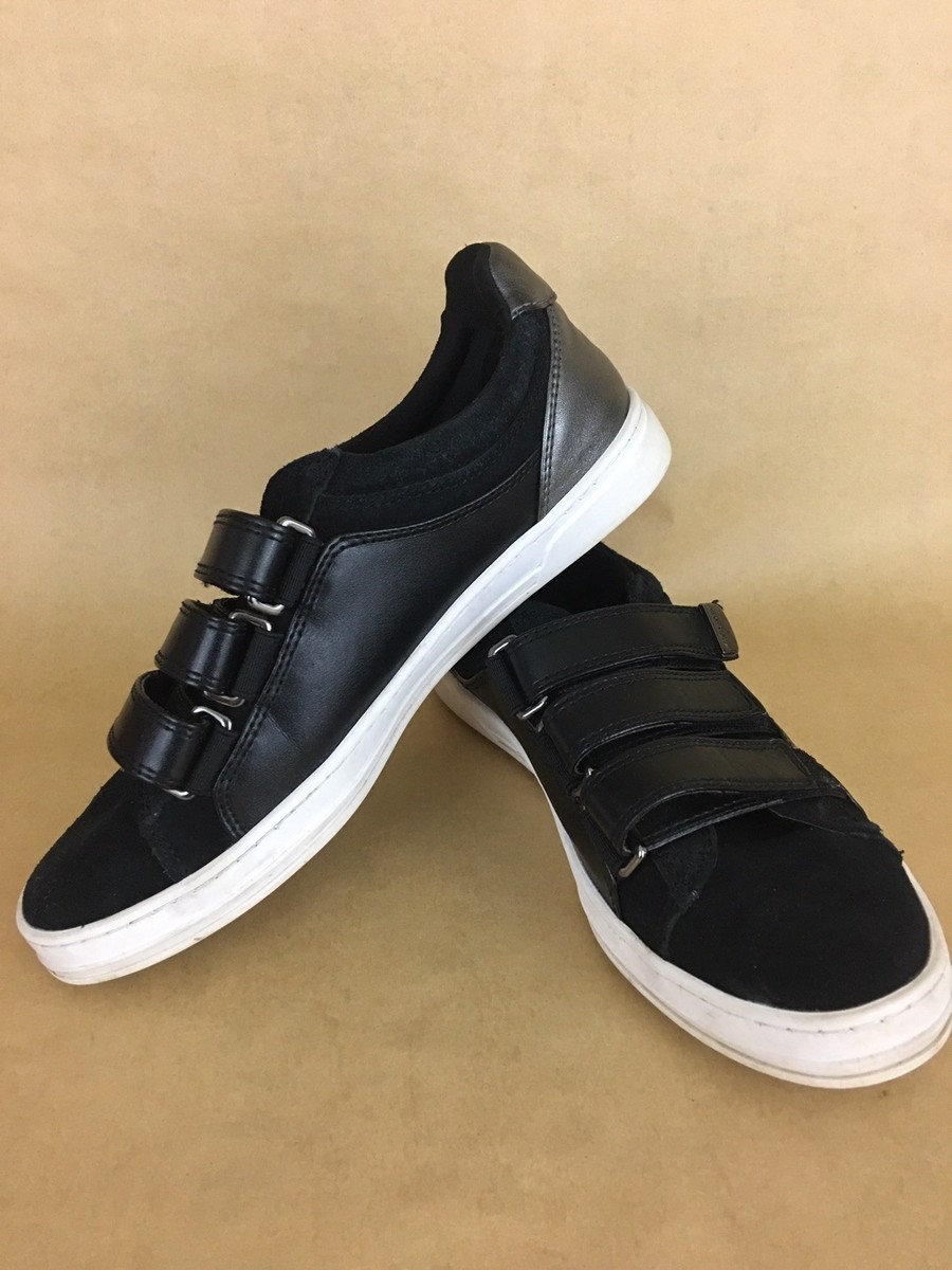 Anne Klein Womens 7M Zack Fashion Black Easy On Sneakers Fuex Suede Leather  Walk