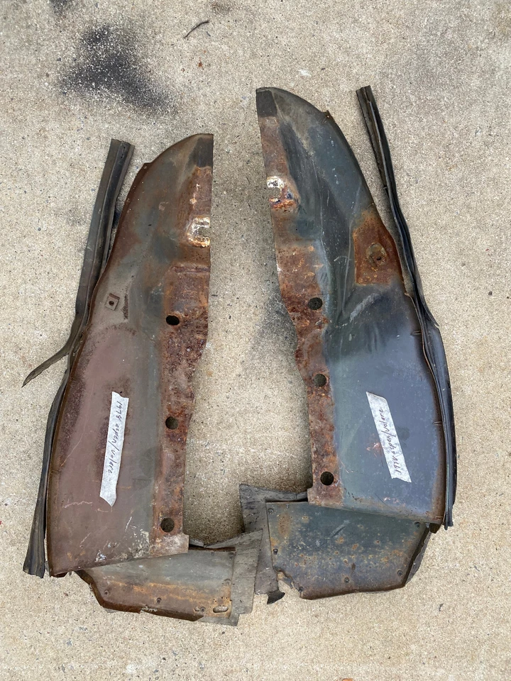 1978 Dodge Aspen Plymouth Volare Both INNER FENDER SPLASH SHIELD - Image 2 of 4