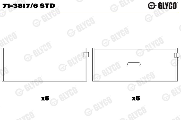 Glyco Pleuellager FüR Mercedes-Benz SL R129 320 300 R107 Cabriolet A124 C124-image