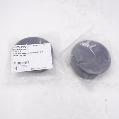 2 Pack Commscope Andrew Solutions 4'' Snap In Entry Port Caps CAP-4