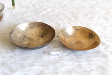 Antique Handmade Miniature Bronze Bowls Pharmaceutical Collectible 2 Pcs ME231