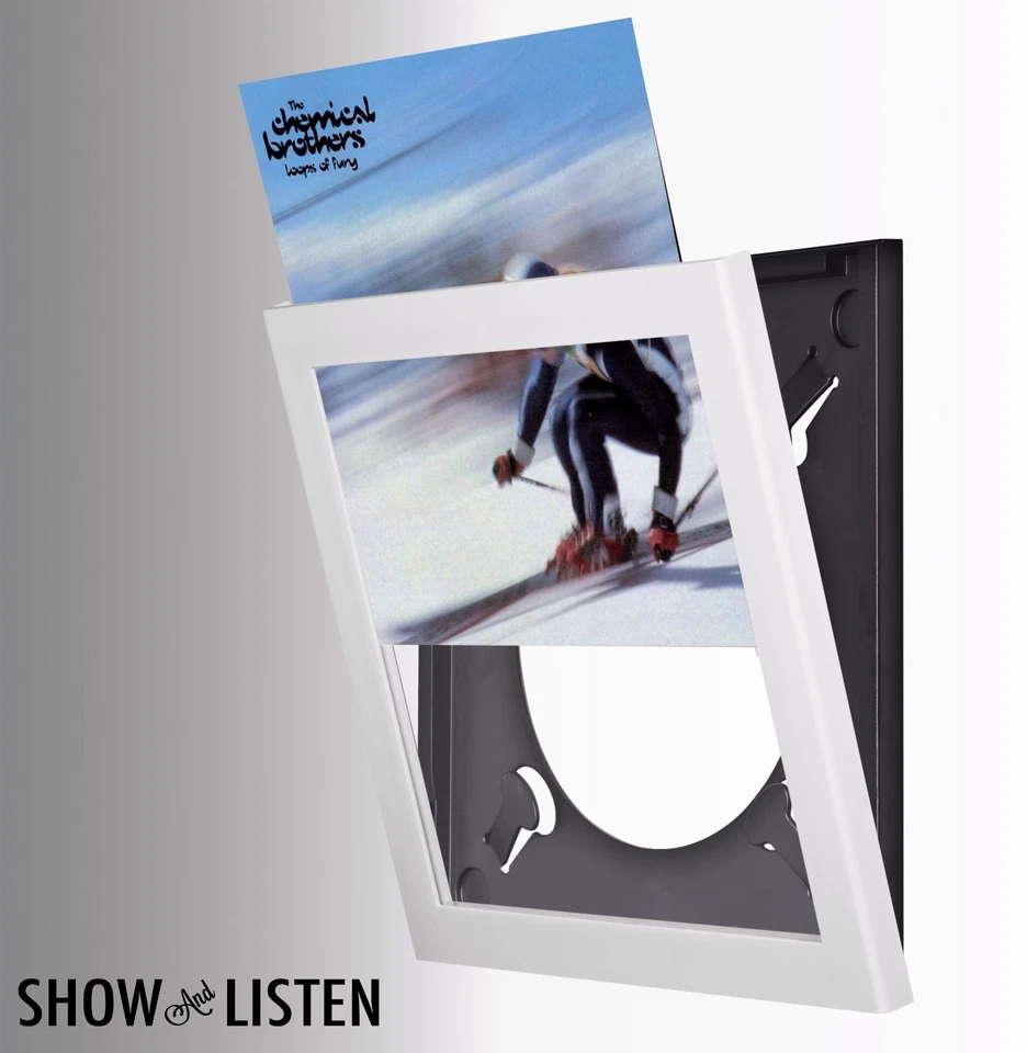 Show And Listen Vinyl Display Frame - White - 4 PACK - Quick Change Foto 4 de 4