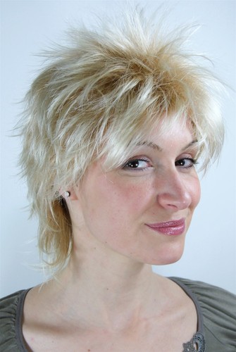Perücke Blond Im Retro-Kurzhaarschnitt – Natürlicher Look, Hoher Tragekomfort, Kunsthaar