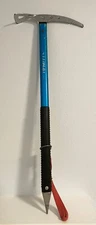 VTG Stubai Austria Ice Axe – Blue Aluminum Shaft, Chromoly Steel Head – 29.25"