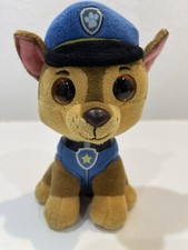 Paw Patrol Chase Plush Stuffed Toy Ty Beanie Boo Soft Toy 6  No Tag