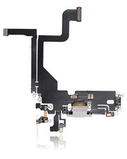 Charging Port Flex Cable Compatible For iPhone 13 Pro Aftermarket Plus Silver