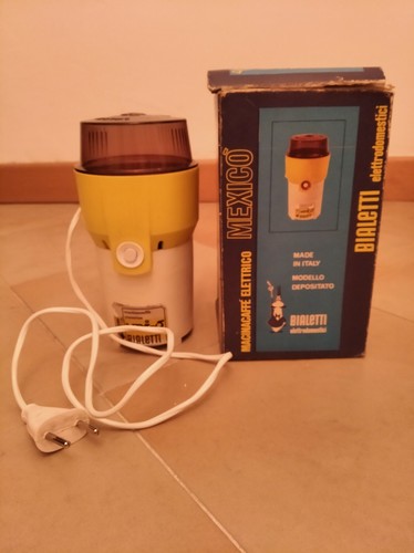 Macinacaffè elettrico vintage, macina caffè Bialetti, funzionante, con  scatola. | eBay