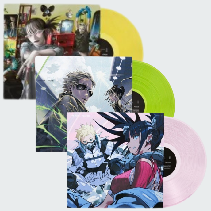 YOASOBI THE BOOK(Limited Edition)Ⅰ&Ⅱ セット YOASOBI - THE BOOK 1＋2＋3 3LP Set Pink Green Yellow Color Vinyl