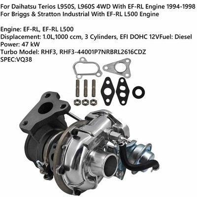 Turbo RHF3 VQ38 1720097202 For Daihatsu Briggs Stratton 1.0L L950S