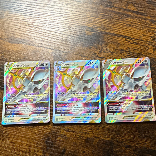 Pokemon Arceus VSTAR 3-Card Lot - Brilliant Stars