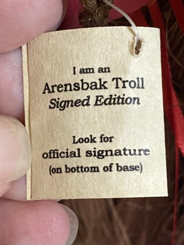 Vtg 5 Arts Studio Signed Ken Arensbak Sweetheart Trolls Handmade. W/Original Tag - Picture 10 of 14