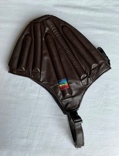 Skydiving Leather Helmet The Hat Shoppe Size Medium Made USA Frap Hat Skull Cap