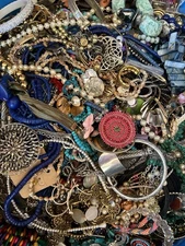 5 Pound MIXED Everyday Jewelry Lot-tangled, Broken, Craft