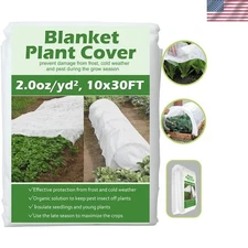 Gardening Essential: 10ft x 30ft Winter Plant Cover for Frost & Sun Defense