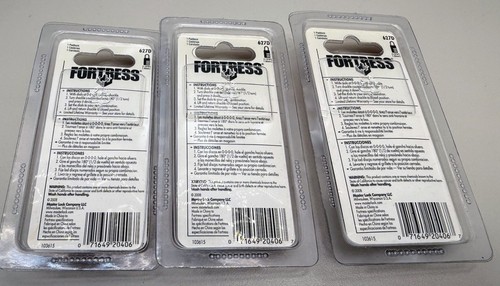 3x Posten Fortress zurücksetzbare Kombination 4 Zifferblatt Gepäckschloss 7,2" Höhe x 1-3/16" Breite - Bild 3 von 3