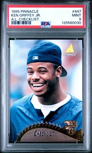1995 PINNACLE #447 KEN GRIFFEY JR. A.L. CHECKLIST PSA 9