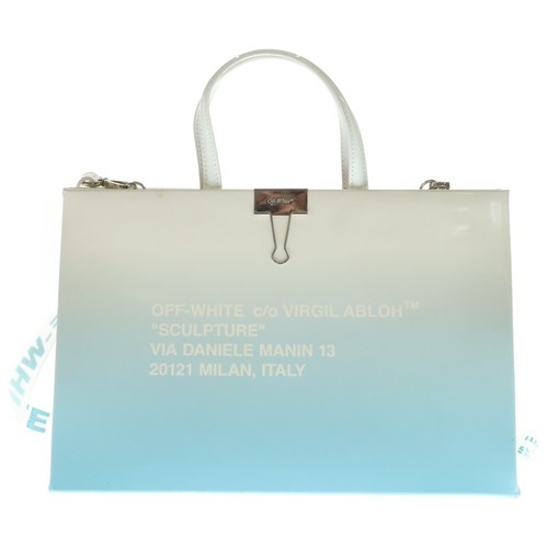 Off-White Binder 2-way Handbag Shoulder Bag White Used 519ba6e67fd9c0be94c9af6fc